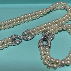 AVON エイボン パール　ネックレス　ブレスレット　3way 未使用