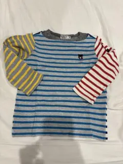 DOUBLE.B ストライプ 長袖カットソー 100cm