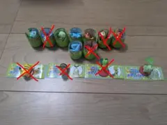 ポケモンチョコエッグ　フシギダネ１　チコリータ２　ワニノコ２　アチャモ１