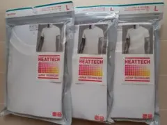 ユニクロ ヒートテック クルーネックT ホワイト L ３枚セット