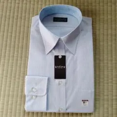 長袖ストライプ ワイシャツ M