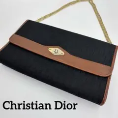Christian Dior ヴィンテージ CDロゴ チェーン ショルダーバッグ