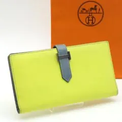 極美品✨ HERMES ベアンスフレ ヴェルソ ライム×モーヴシルベストル 極美品✨ HERMES ベアンスフレ ヴェルソ ライム×モーヴシルベストル