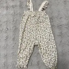 花柄ロンパース 95cm以下 フリル付き　futafuta