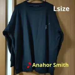 Anchor Smith ブラック 長袖カットソー L Tシャツコットン100％