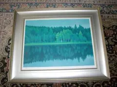 河合健二 絵画 日本画 「 樹容 」 近代日本美術 巨匠 風景画 です