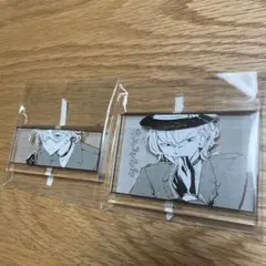 【2点セット】文豪ストレイドッグス　アニメイト　コマプレートスタンド　中原中也