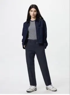 UNIQLO スマートアンクルパンツ　ネイビー Sサイズ