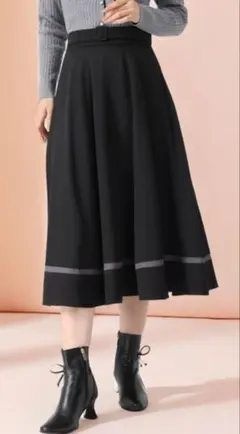 MISCH MASCH　裾配色フレアスカート