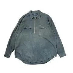 90's Ralph Lauren ラルフローレン　ハーフジップ　シャツ　染め