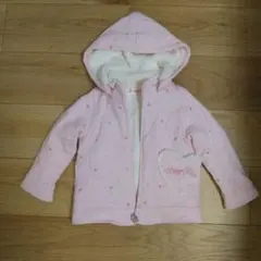 【美品】メゾピアノ　パーカー　裏ボア　100