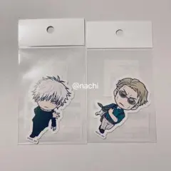 五条悟　七海建人　大交流展　ダイカットステッカー　デフォルメ　ミニキャラ