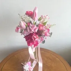 韓国風ブーケ＆ブートニア　造花
