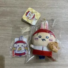 ちいかわ焼き店員さんなマスコットうさぎ　店員さんおみやげマグネットうさぎ　セット