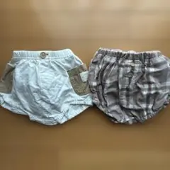 futafuta ベビーブルマ2枚70-80cm カバーパンツ　オーバーパンツ