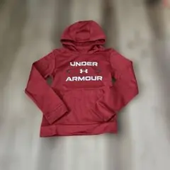 Under Armour 赤 フード付きパーカー YMD/JM/M140センチ