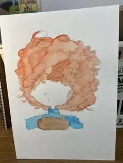 絵　　イラスト　オリジナルイラスト　水彩画 アナログイラスト