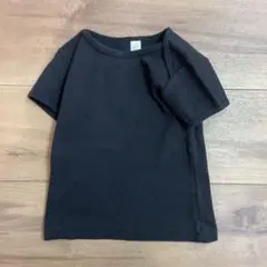 アメリカンアパレルベビー黒半袖Tシャツ　80 アメアパ　キッズ