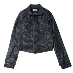 DIESEL　ディーゼル　コーティング　ブラックデニムジャケット　xs