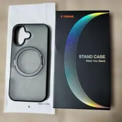 TORRAS iPhone用ケース360°回転スタンドブラック