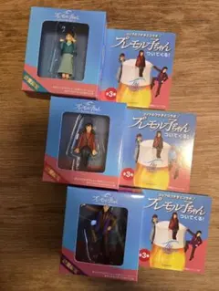 ３体揃ってコップのフチ子　プレミアムモルツ　プレモル子ちゃん　フィギュア