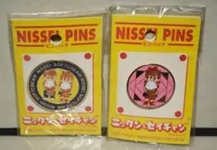 希少　ソフトクリーム　ニックン　セイチャン　ピンバッチ　平成レトロ　未開封品のサムネイル