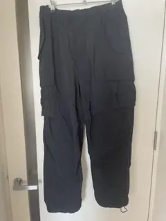 WYM ナイロンカーゴパンツ　黒のサムネイル