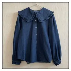 RETRO GIRL レトロガール　デニム　ジャケット　フリル　襟