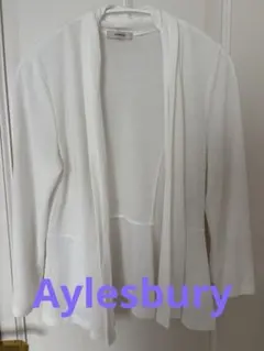Aylesbury ホワイト カーディガン 長袖
