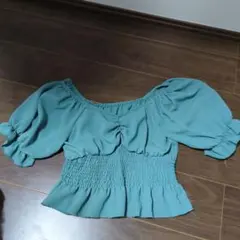 FUN オフショルダー シフォン ブラウス フリーサイズのサムネイル