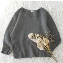 IENA　イエナ　ウール100％CHESSホールガーメントVネックプルオーバー