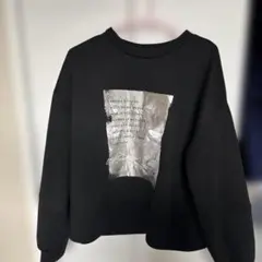 テキストプリント ルーズフィット スウェット