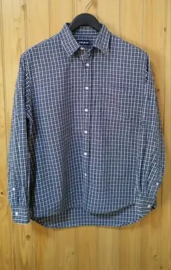 UNIQLO ユニクロ メンズ長袖シャツ 紺タグ