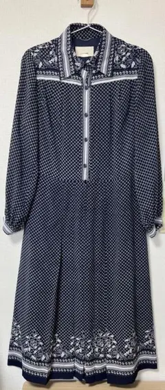 ヴィンテージ　ワンピース　レトロ　昭和　長袖ワンピース