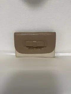【miu miu】バイカラー リボン 名刺入れ カードケースのサムネイル