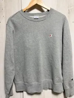 Champion ロゴスウェット トレーナー グレー L