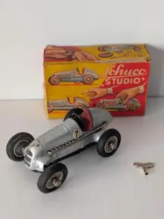 ブリキのおもちゃ Schuco Studio 1050 シルバーミニカー レア物 Schuco Studio No.1050 Mercedes Grand Prix 1936(シルバー