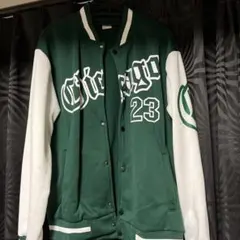 SHEINスタジャン 緑/白