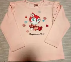 アンパンマン 長袖Tシャツ 100cm ピンク