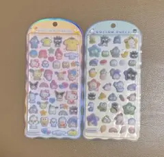 正規品　コットンパフィーシール　サンリオキャラクターズ　はぴだんぶい　２枚セット