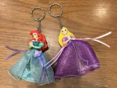 東京ディズニーリゾート　アリエル♡ラプンツェル♡キーホルダー2点　未使用品