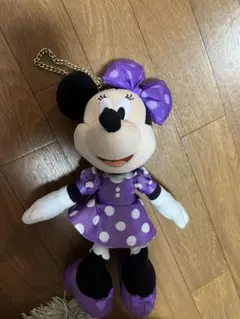 ミニー ぬいぐるみ チャーム 水玉 ディズニー 制服 JK スクバ 25周年