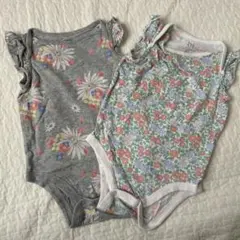 baby GAP 花柄ロンパース 6-12ヶ月