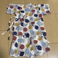 甚平 花火と風船柄 サイズ80