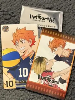 ハイキュー ゴミ捨て場の決戦展 チケット風カード 孤爪研磨 日向翔陽