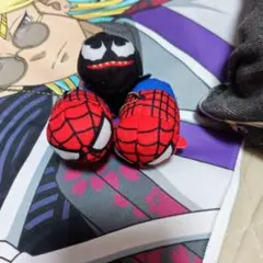 スパイダーマン ヴェノム ミニキーホルダーぬいぐるみ