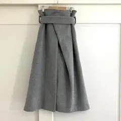 AVELON ウールリボンロングスカート DEUXIEME CLASSE 新品