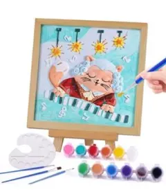ペイントキット【叫び】猫 3Dプラスター絵画 DIY 絵の具 アート 塗り絵