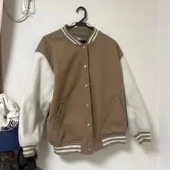 C.O.L.Z.A スタジャン Mサイズ ブラウン/ホワイト