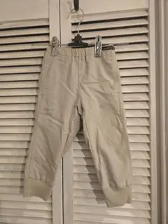美品◎【F.O.KIDS】 ベージュリブパンツ 90cm